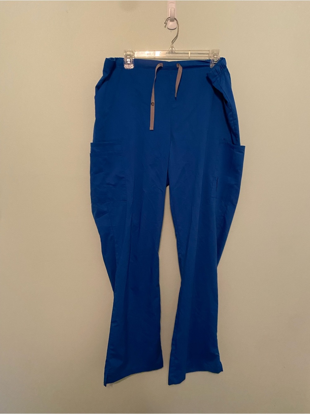 Royal Blue Drawstring Scrub Joggers with Utility Pockets